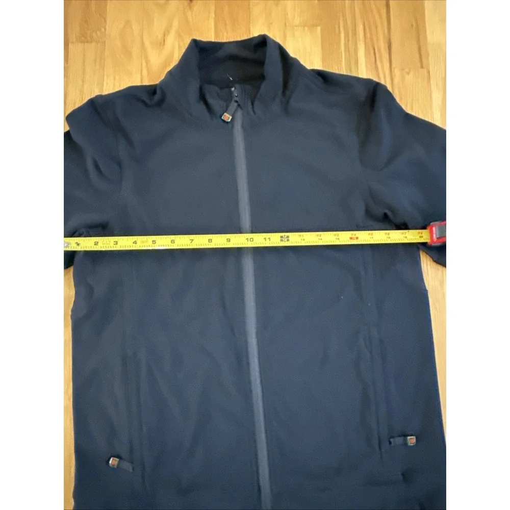 Lululemon Sojourn Black Jacket Mens size‎ Large Full Zip Warpstreme M4616S